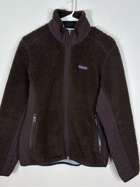 Vintage Patagonia Synchilla Deep Pile Fleece Women’s Medium Zip Up Jacket Brown